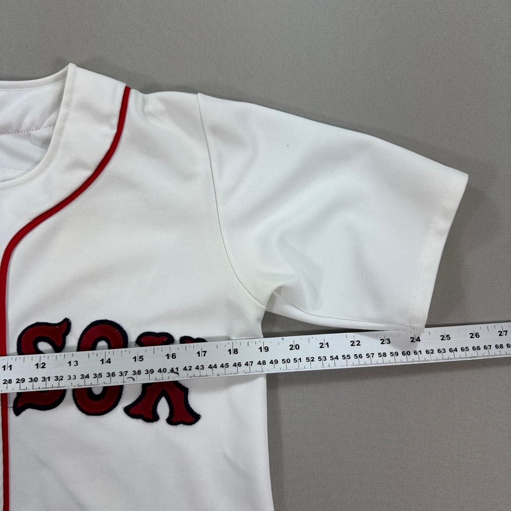 Boston Red Sox Jersey Men's Small‎ White Roger Clemens #21 Ravens Knit Baseball - Picture 4 of 7